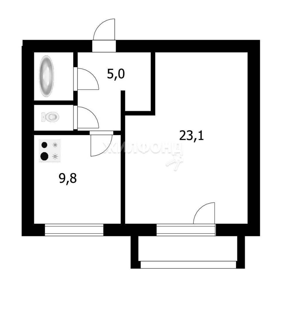 Палласа, 1, 2-комнатная квартира